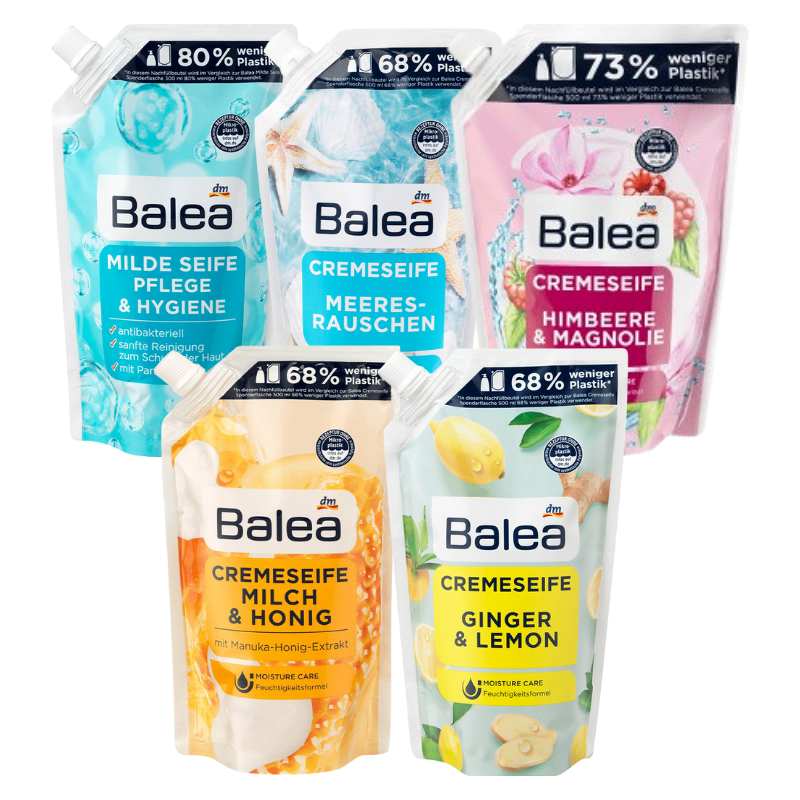 德國 DM Balea 芭樂雅 溫和防護液態皂補充包 海洋香氣 覆盆子 生薑檸檬 蜂蜜牛奶 沐浴 附發票現貨 ｜換季推薦⚡專櫃保養 初秋彩妝 品牌香氛 【心心哈德】