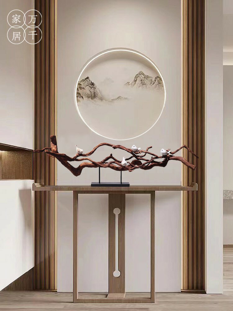 新中式實木天然樹根中國風禪意擺件家居玄關民宿樣板間茶室裝飾品