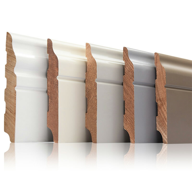 踢腳板 邊框地腳線 番龍眼實木踢腳線地腳線12cm10公分純實木地板腳線白色腳踢線『cyd6606』