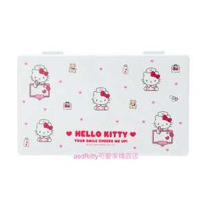 asdfkitty*KITTY小護士雙層抗菌口罩收納盒-可隨身攜帶.乾淨方便-日本正版商品