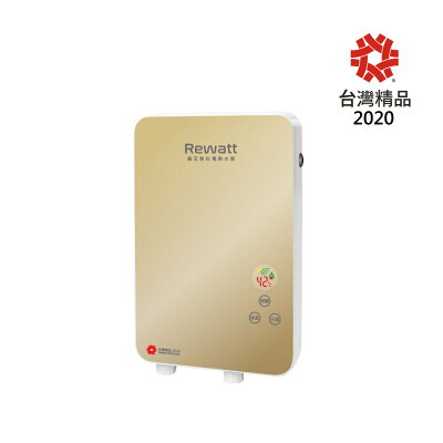 【ReWatt 綠瓦】變頻恆溫數位電熱水器金色-套房專用(QR-001A-G) 220V 6.5KW 桃竹苗提供安裝服務