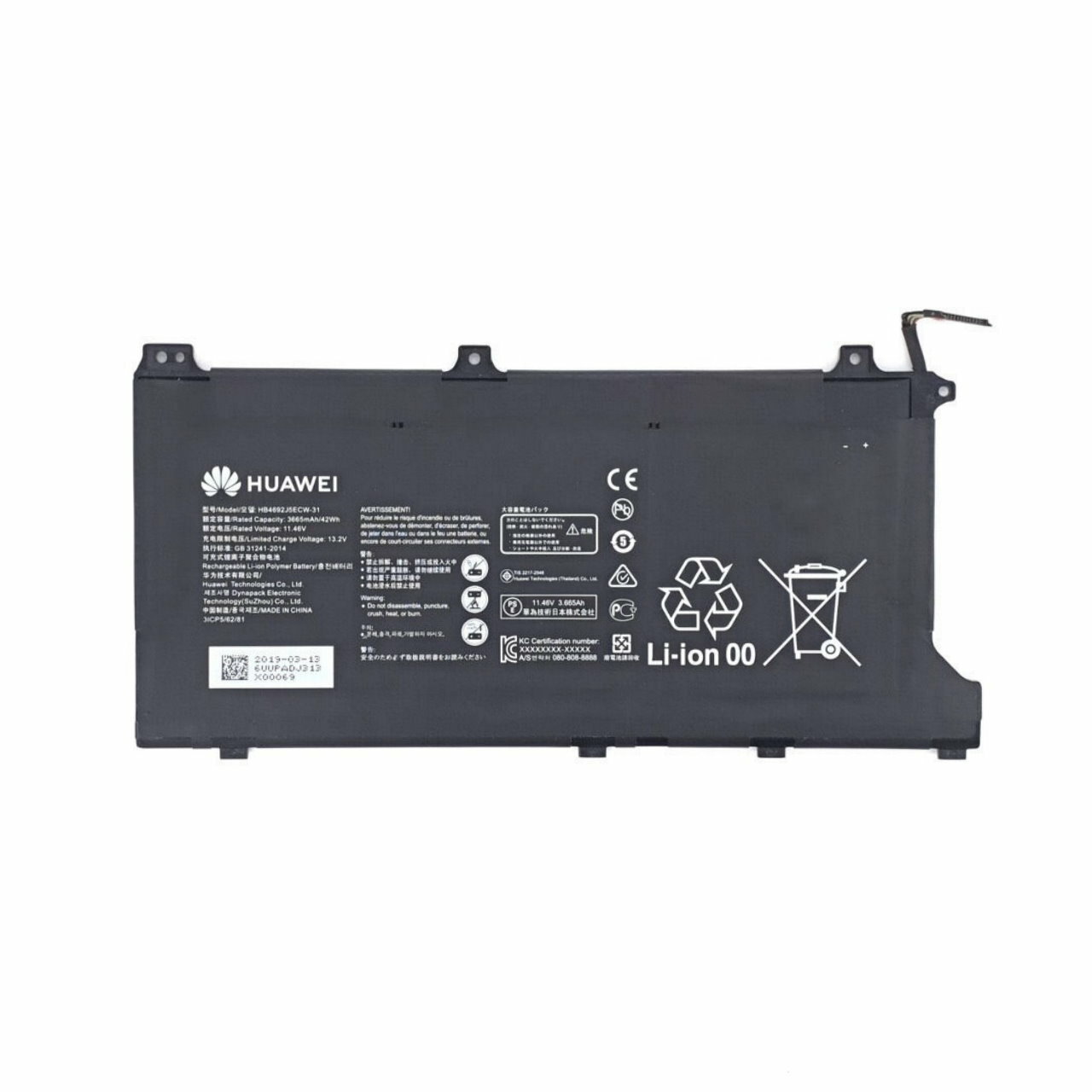 Batteria ANTIEE 11.46V 42Wh 3665mAh HB4692J5ECW-31 Per Huawei MateBook D 15 E Honor MagicBook 15, Ricambio Originale Batteria Huawei MateBook Batteria ANTIEE 11.46V 42Wh 3665mAh HB4692J5ECW-31 Per Huawei MateBook D 15 E Honor MagicBook 15, Ricambio Originale Batteria Huawei MateBook