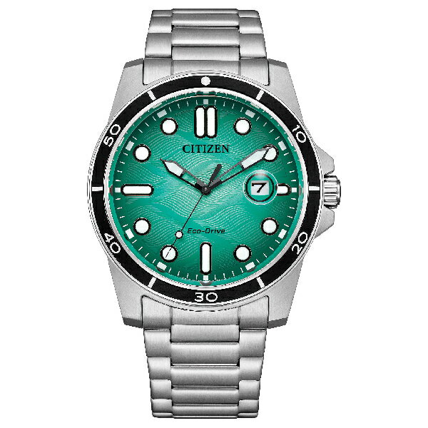 CITIZEN星辰錶 Gents AW1816-89L 光動能都會時尚不鏽鋼腕錶 淺綠 41.5mm｜樂天全館特惠中★指定刷卡回饋10%
