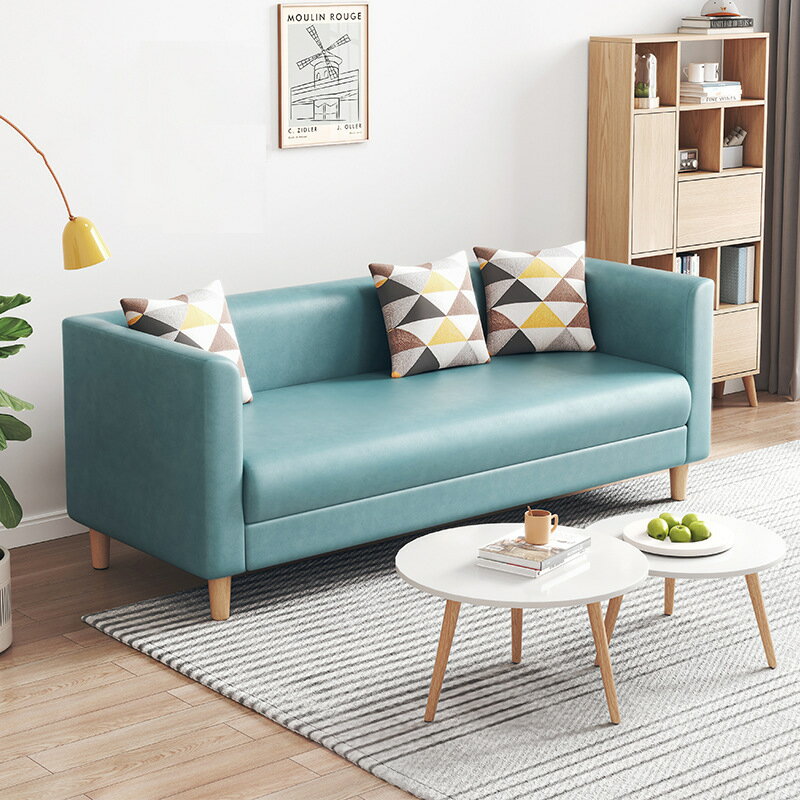 APP下單享點數9% 布藝沙發客廳小戶型現代簡約科技布北歐簡易出租房臥室雙人小沙發