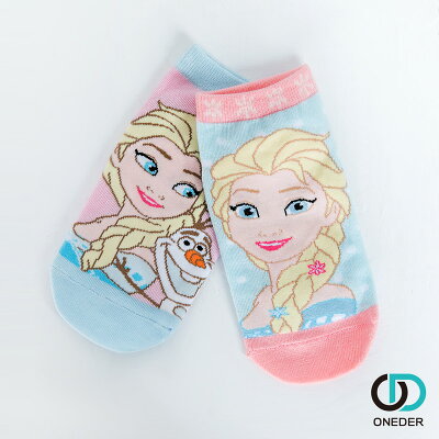 迪士尼 冰雪奇緣 兒童直版襪15-22公分 短襪 FZ-A519 FZ-A520【旺達棉品】