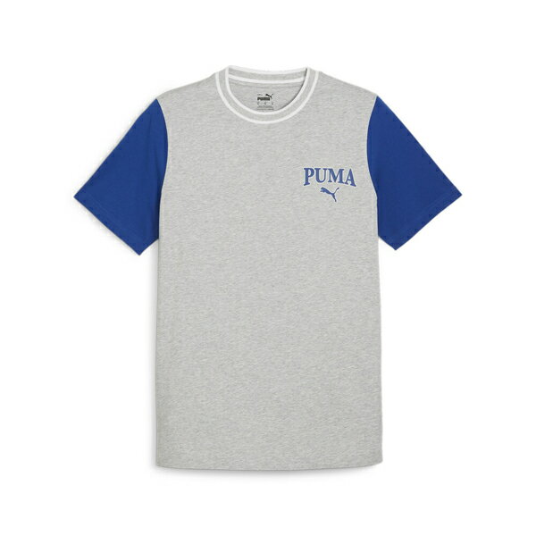 【滿額現折300】PUMA 短T 基本系列 SQUAD 灰藍 圖樣 短袖 T恤 男 67896804