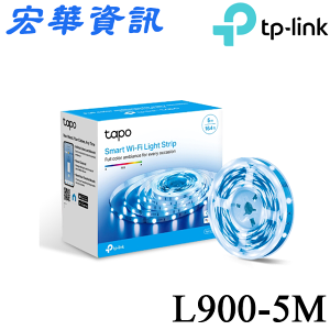 (活動)(現貨)TP-Link Tapo L900 1600萬+ RGB 多彩調節 LED燈帶 Wi-Fi 智慧照明 全彩智能燈條 5米