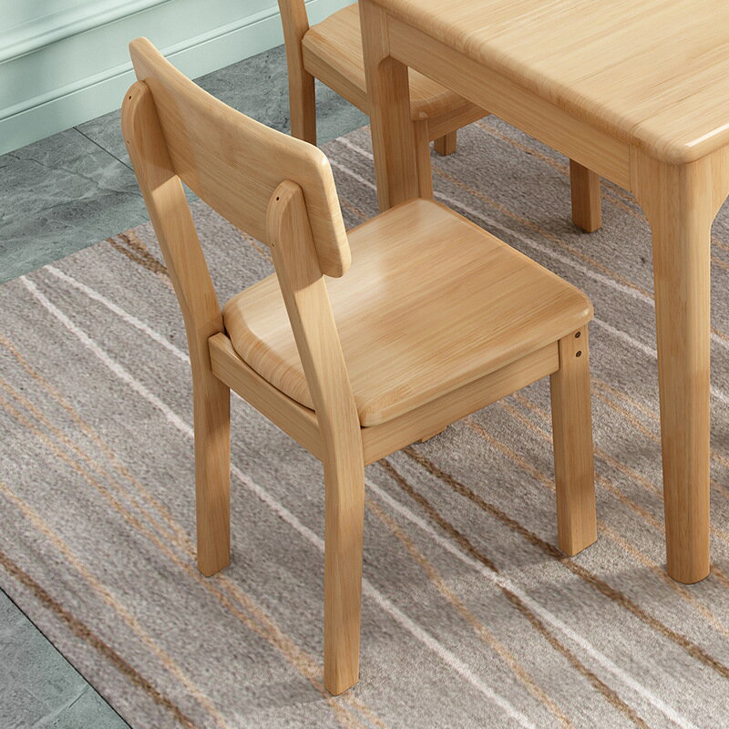 【免運】美雅閣| 餐椅 實木椅子全橡膠木餐椅批發家用椅子靠背椅凳子書桌餐廳餐桌椅簡約
