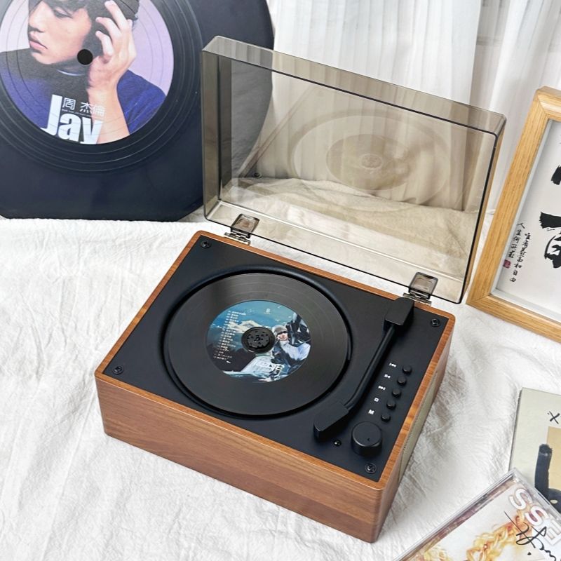 慕音高音質復古CD音響一體機cd光碟播放機家用專輯光碟播放器【北歐家居生活】