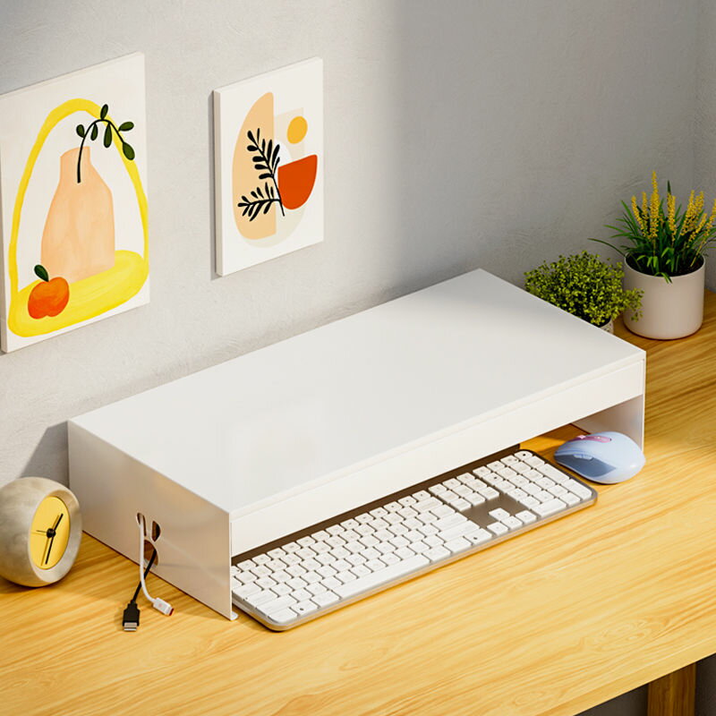 優樂悅~多層電腦支架顯示器增高架筆記本底座托架墻上便攜式桌面置物架