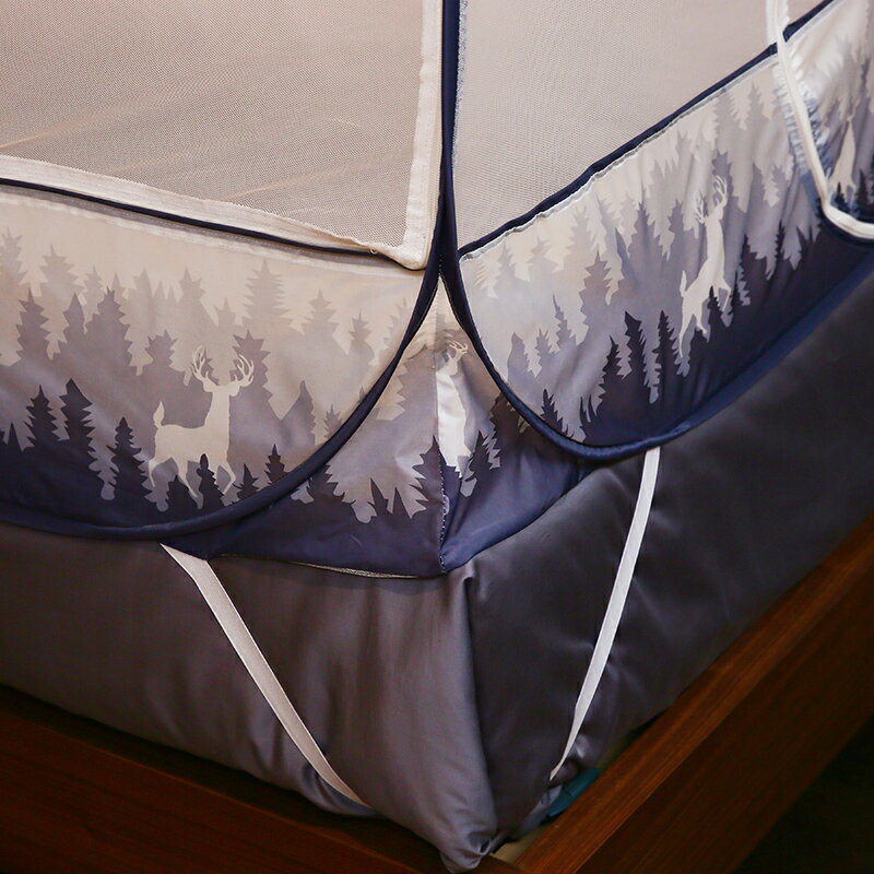 免安裝蒙古包蚊帳家用防摔兒童支架加密加厚折疊夏天2021年新款 2