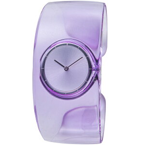 ISSEY MIYAKE 三宅一生 O系列透明手鐲腕錶-淺紫-VJ20-0100P(NY0W003Y)-33mm-淺紫面塑膠手環型【刷卡回饋 分期0利率】