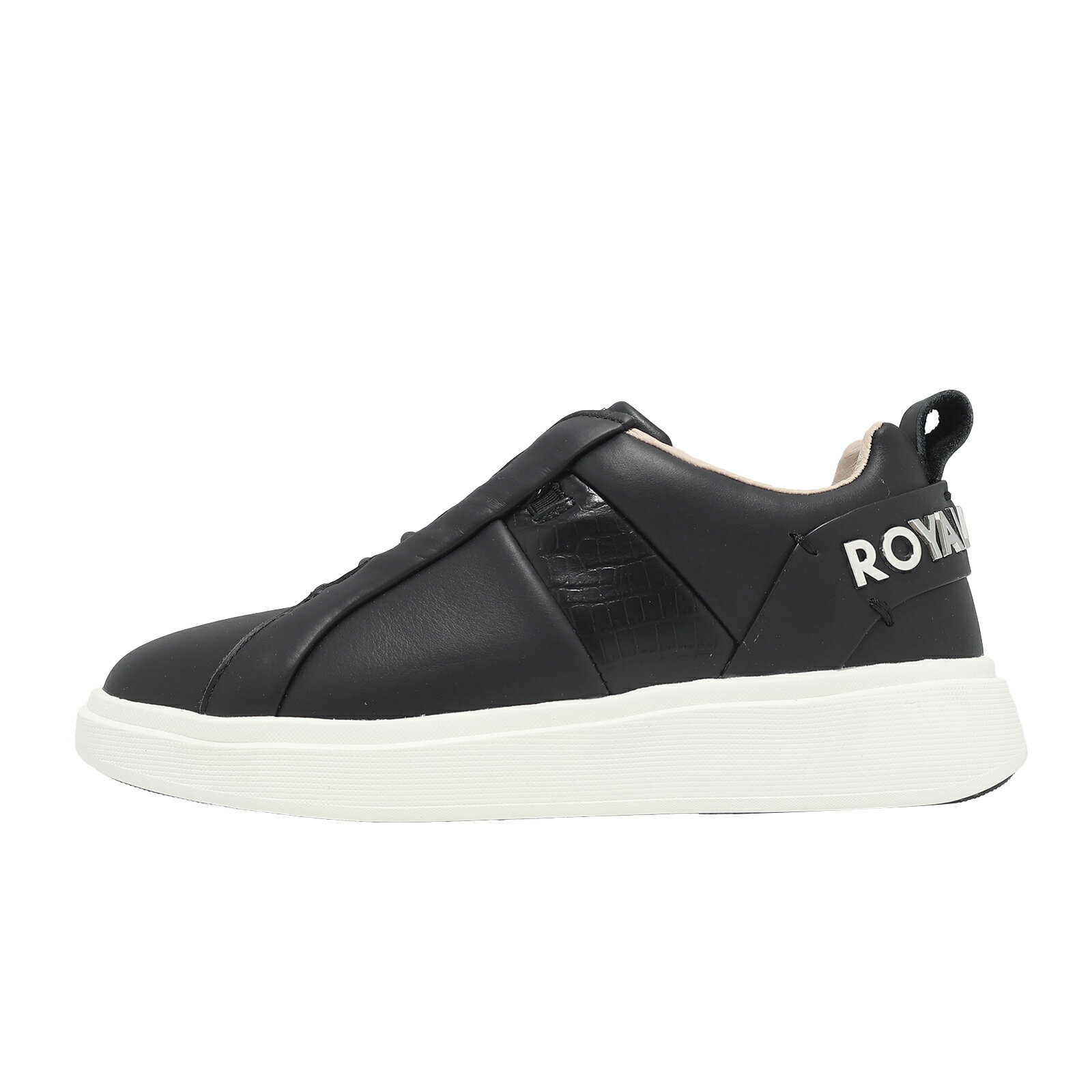 Royal Elastics 休閒鞋 Icon V 女鞋 黑 真皮 獨家彈力帶 回彈 經典 902461999