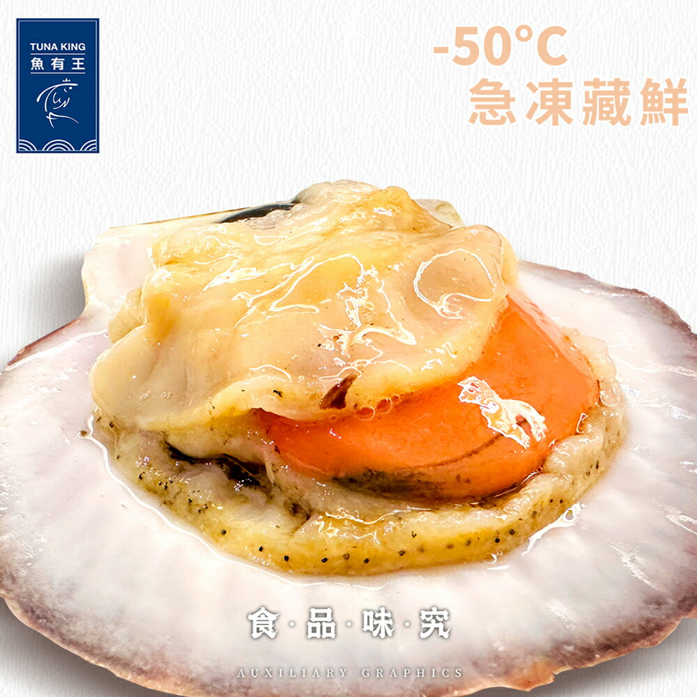 【魚有王】日本北海道扇貝300g｜品牌旗艦店★急凍藏鮮-50度★