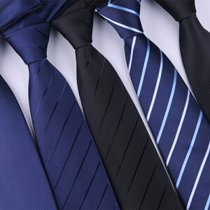 領帶 拉鍊式領帶 手打領帶 男士正裝商務黑色職業結婚新郎韓版懶人藍色拉鍊免打領帶女工作『TS0577』