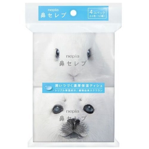 日本【Nepia】超柔保濕面紙 隨身包4入