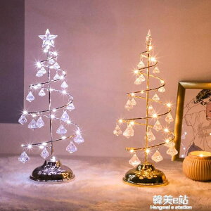 聖誕節裝飾網紅聖誕樹擺件家用小型迷你桌面樹燈ins擺件diy燈飾 全館免運