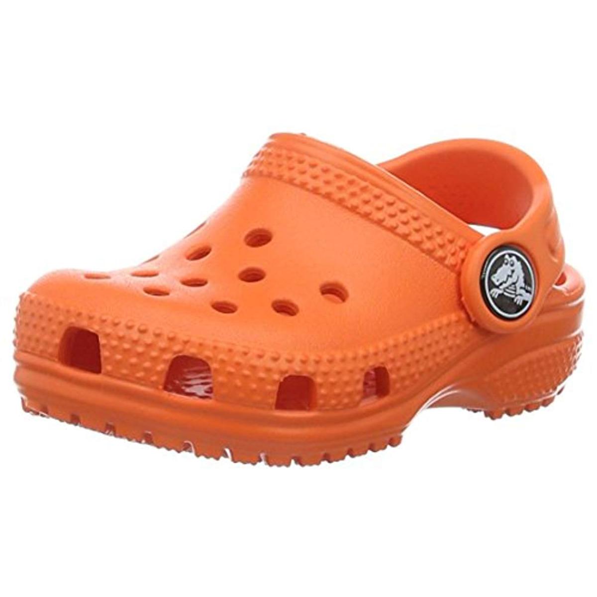 orange kids crocs