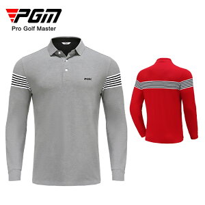PGM 秋冬季 高爾夫服裝 男士長袖拼色T恤 POLO衫 高爾夫球衣 高爾夫男士服飾YF380
