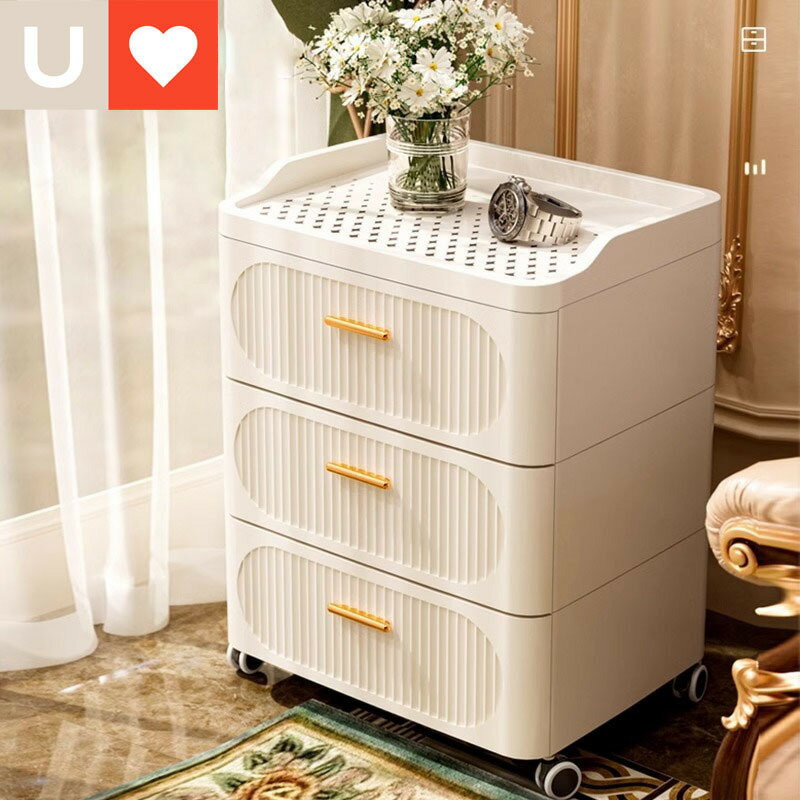 【喜挖】友耐家用客廳置物櫃多層臥室床頭櫃夾縫儲物加厚櫃子抽屜式收納櫃