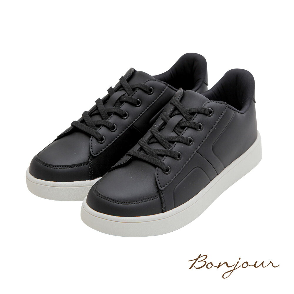 BONJOUR☆0.99秒瞬間就穿好！足型友善防潑水小白鞋【B0636】4色 0