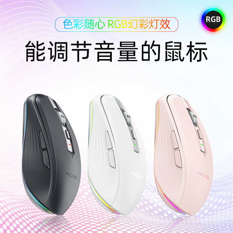 【雙模RGB】無線滑鼠 藍芽滑鼠 電競滑鼠 遊戲滑鼠 充電滑鼠 筆電滑鼠 辦公滑鼠 虎貓303 發光設計 長效續航 雙模連接 輕巧便攜