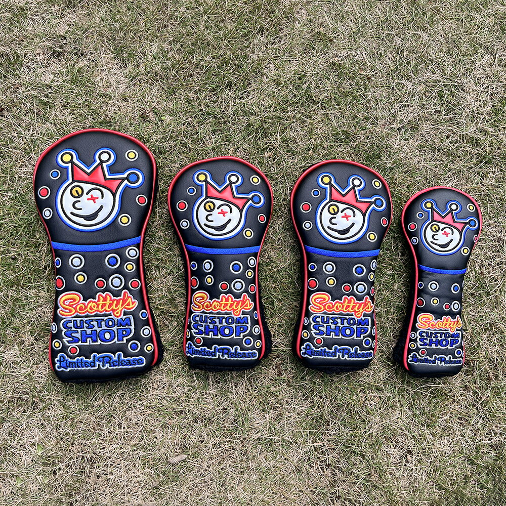 高爾夫球桿保護套卡梅隆小丑鐵木桿練習推桿GOLF刺繡Titleist帽套