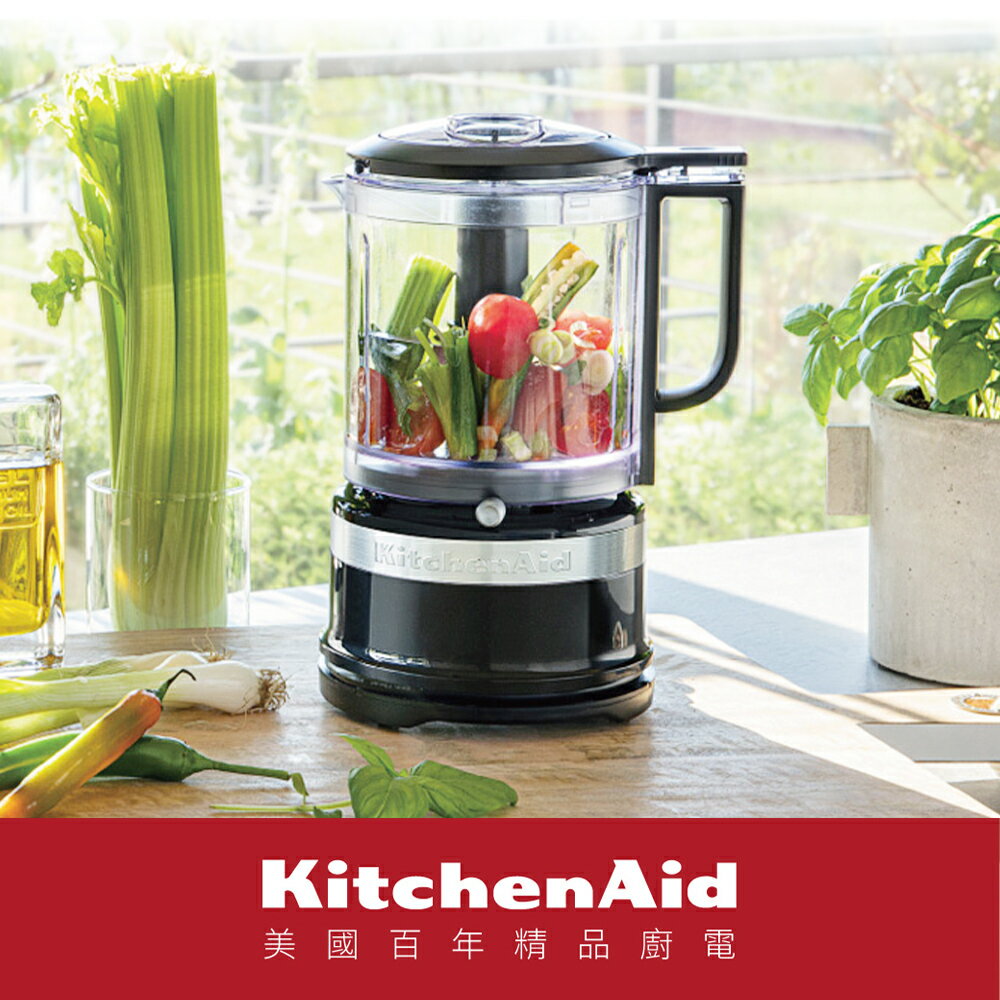 【KitchenAid】5Cup食物調理機(尊爵黑、絲絨藍、桃花粉、熱情紅)★公司貨★