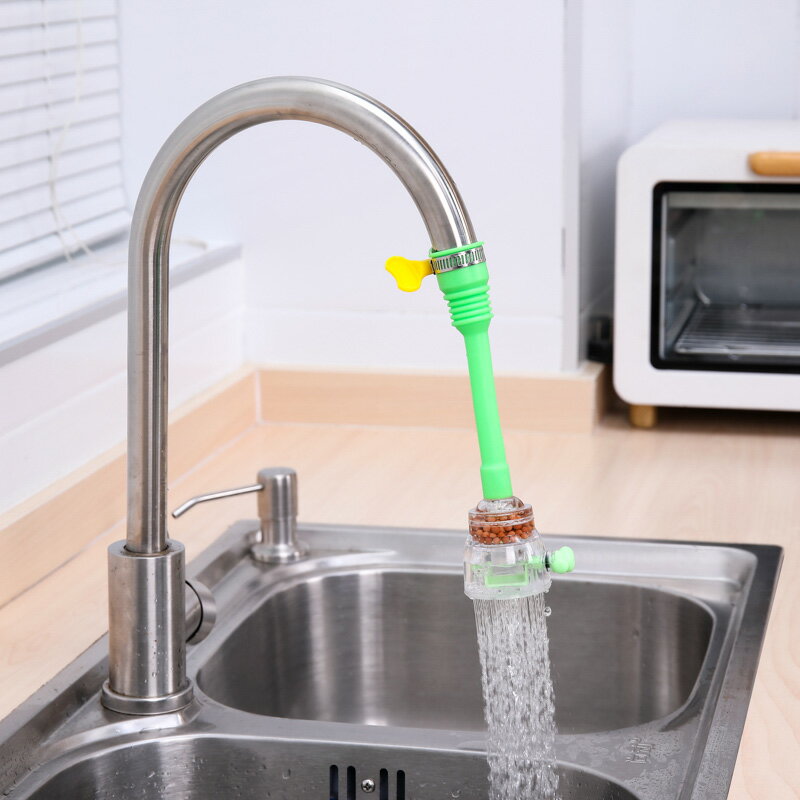 新款萬能接口水龍頭防濺頭家用廚房洗菜盆衛生間水龍頭花灑過濾器