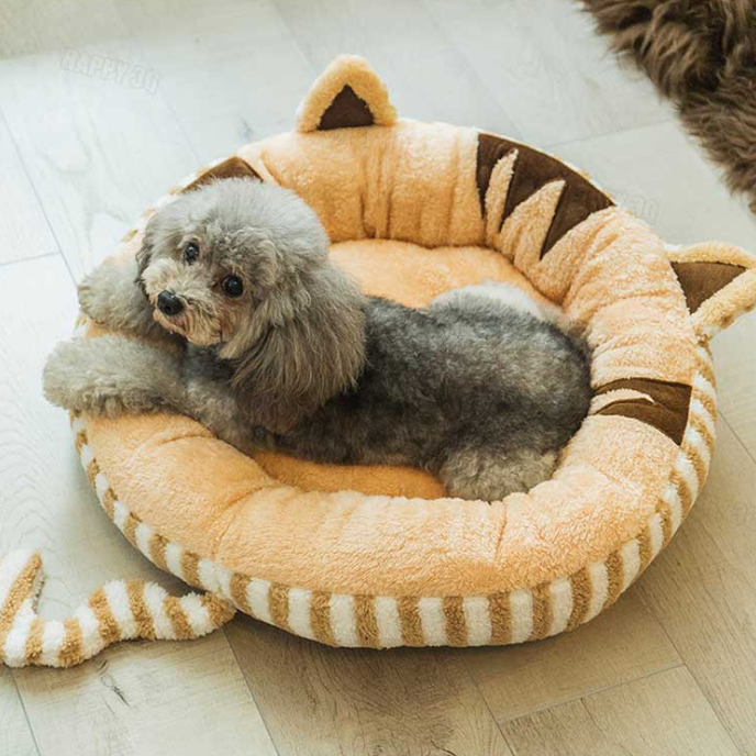 貓窩貓墊子狗窩寵物窩動物窩中小型犬保暖防寒毛毯寵物床墊 粉 棕 a3064 Happy Happy Rakuten樂天市場