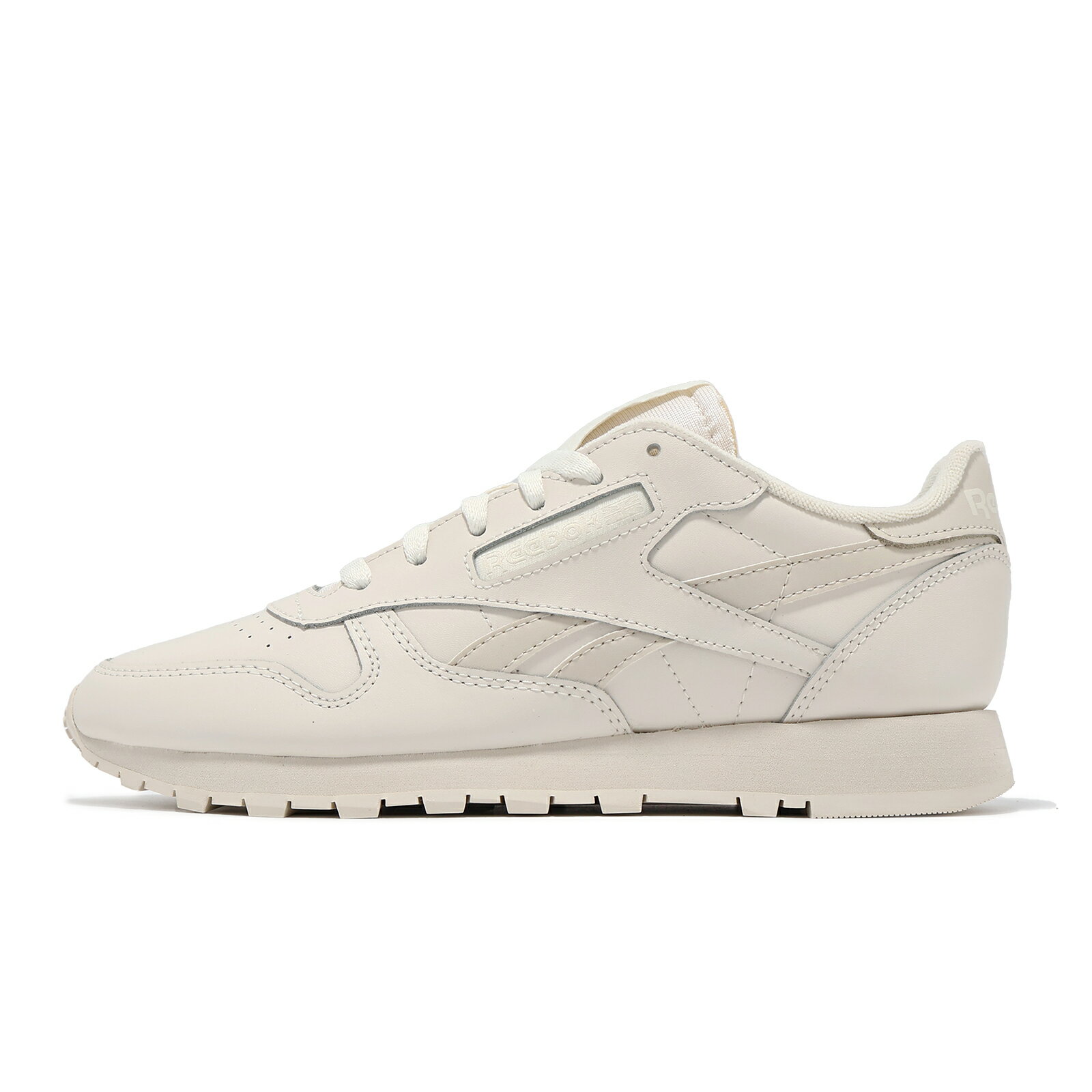 Reebok 休閒鞋 Classic Leather 女鞋 男鞋 米白 低筒 拼接 復古 100034438