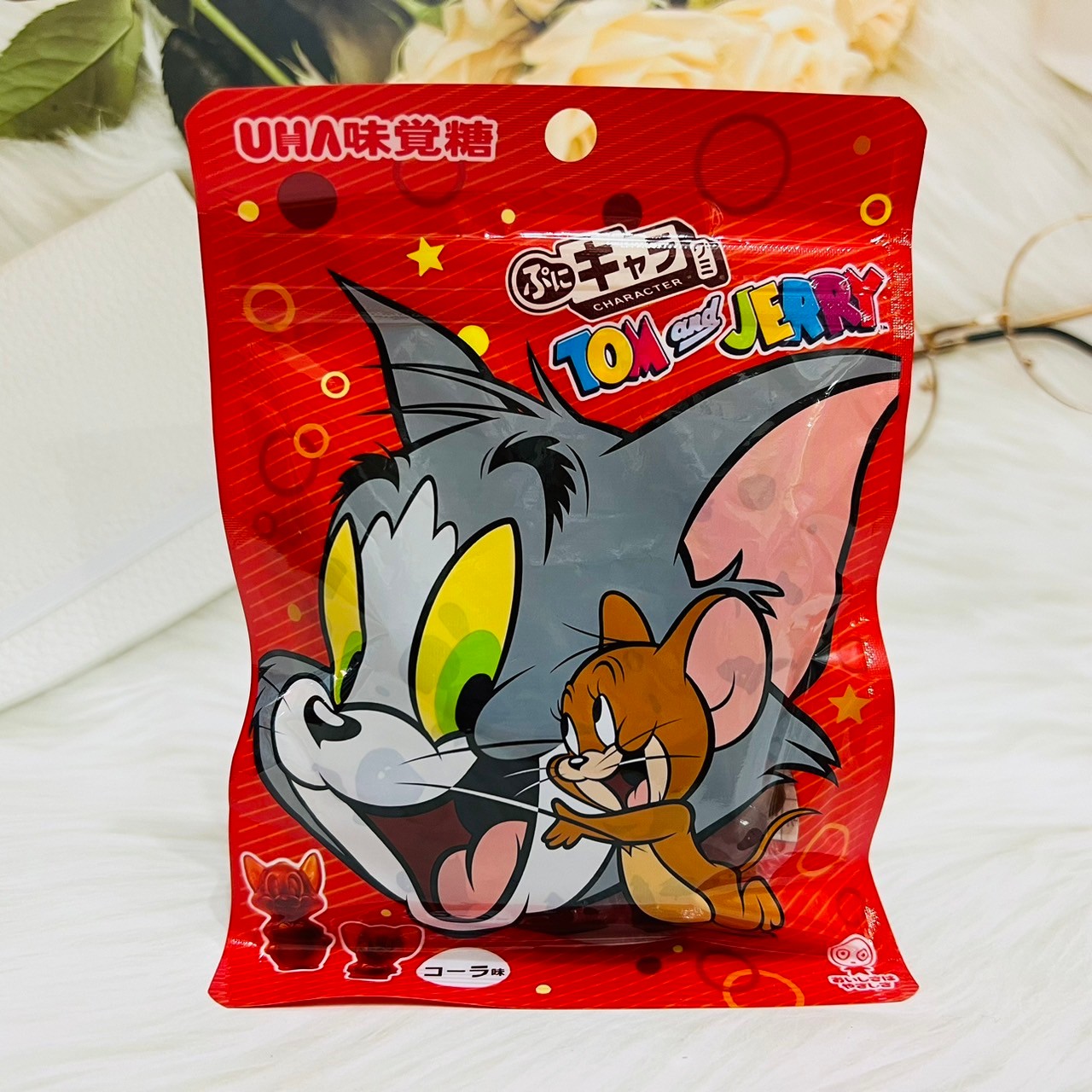 日本 UHA味覺糖 湯姆貓與傑利鼠 造型軟糖 51g 可樂軟糖 包裝隨機出貨喔！｜全店$299 全家取貨免運｜滿額折500｜APP下單最高賺19%點數⚡