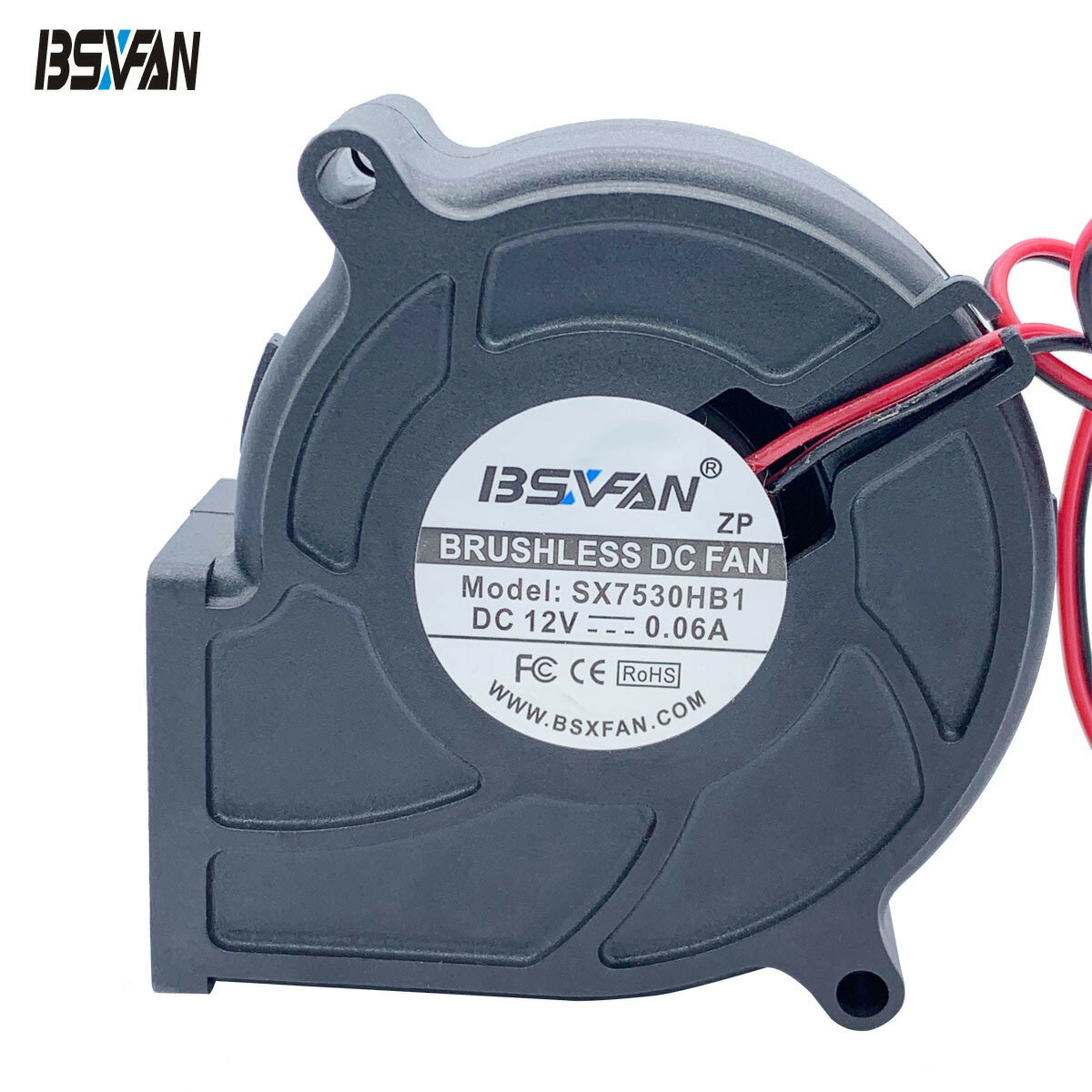 7530鼓風機 5V 12V 大風量 雙滾珠 IP68防水灌膠 美甲吸塵器風機【博野五金】