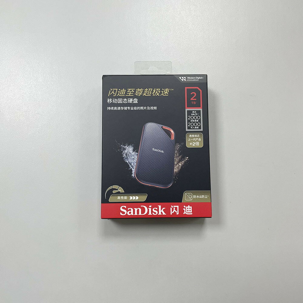 SanDisk閃迪E81高速1T移動固態硬盤雙介面Type-c便攜式硬碟2t批發【宜家良品百貨】