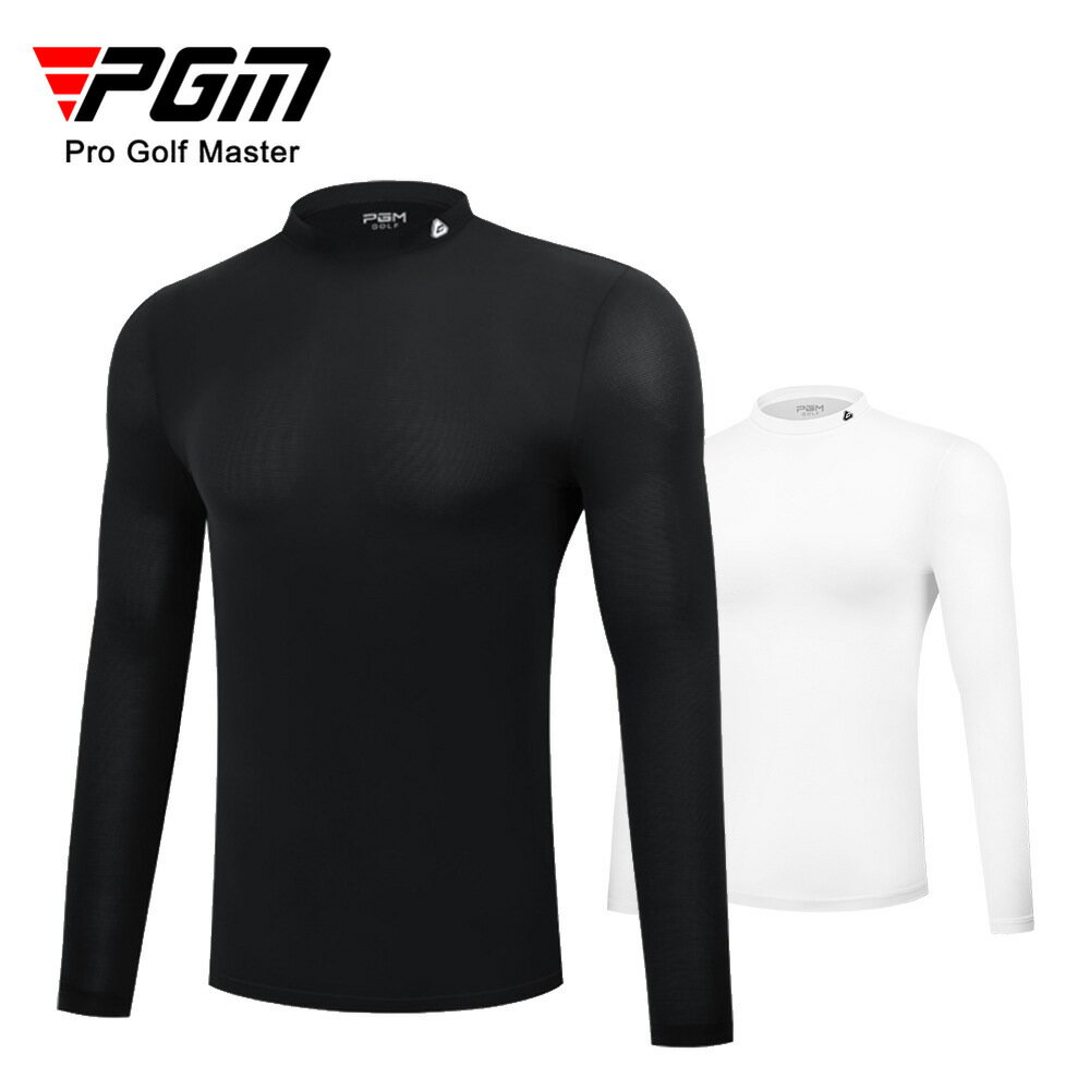 【元素運動】PGM夏季新品 高爾夫服裝 男士冰絲長袖衣服 速乾透氣打底衫