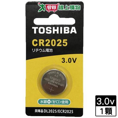 東芝 鈕扣電池CR2025-1入卡【愛買】