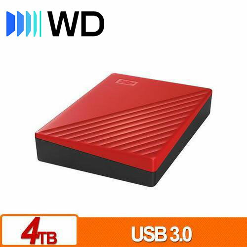 WD 威騰 My Passport 4TB(紅) 2.5吋行動硬碟