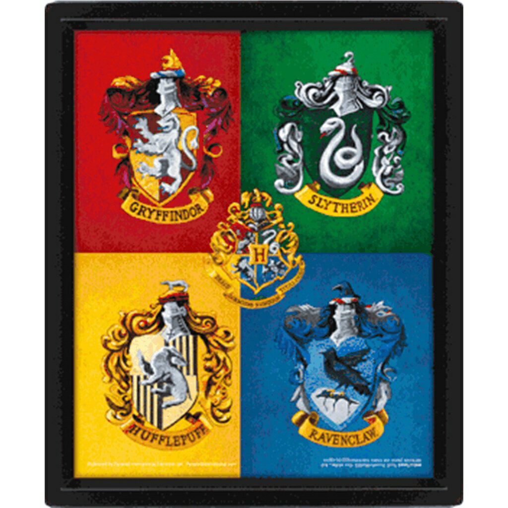 【哈利波特】霍格華茲學院3D立體海報(含框) Harry Potter