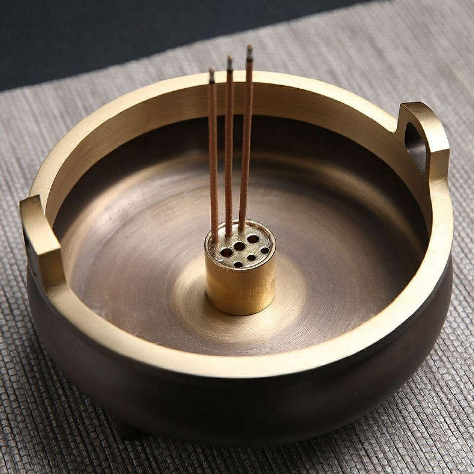 純銅香爐 神明爐 供佛香爐 插香爐 祖先爐 公媽爐 淨香爐 供佛檀香爐供財神供奉爐供祖插香爐綫香爐大號傢用香薰爐