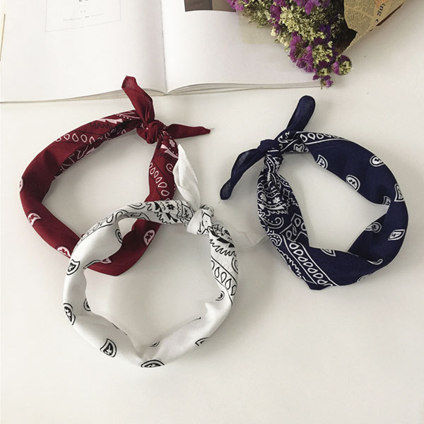 百變多功能 變形蟲 頭巾 髮帶 圍巾 髮飾 髮箍 頭飾 絲巾 領巾 民族風 圖騰 腰果花 嘻哈 潮流 韓國 ANNA S. 6