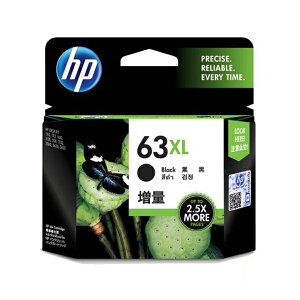 HP 63XL 高容量黑色原廠墨水匣(F6U64AA) 適用 1110/2130/3830/4650/4655/5220/4520