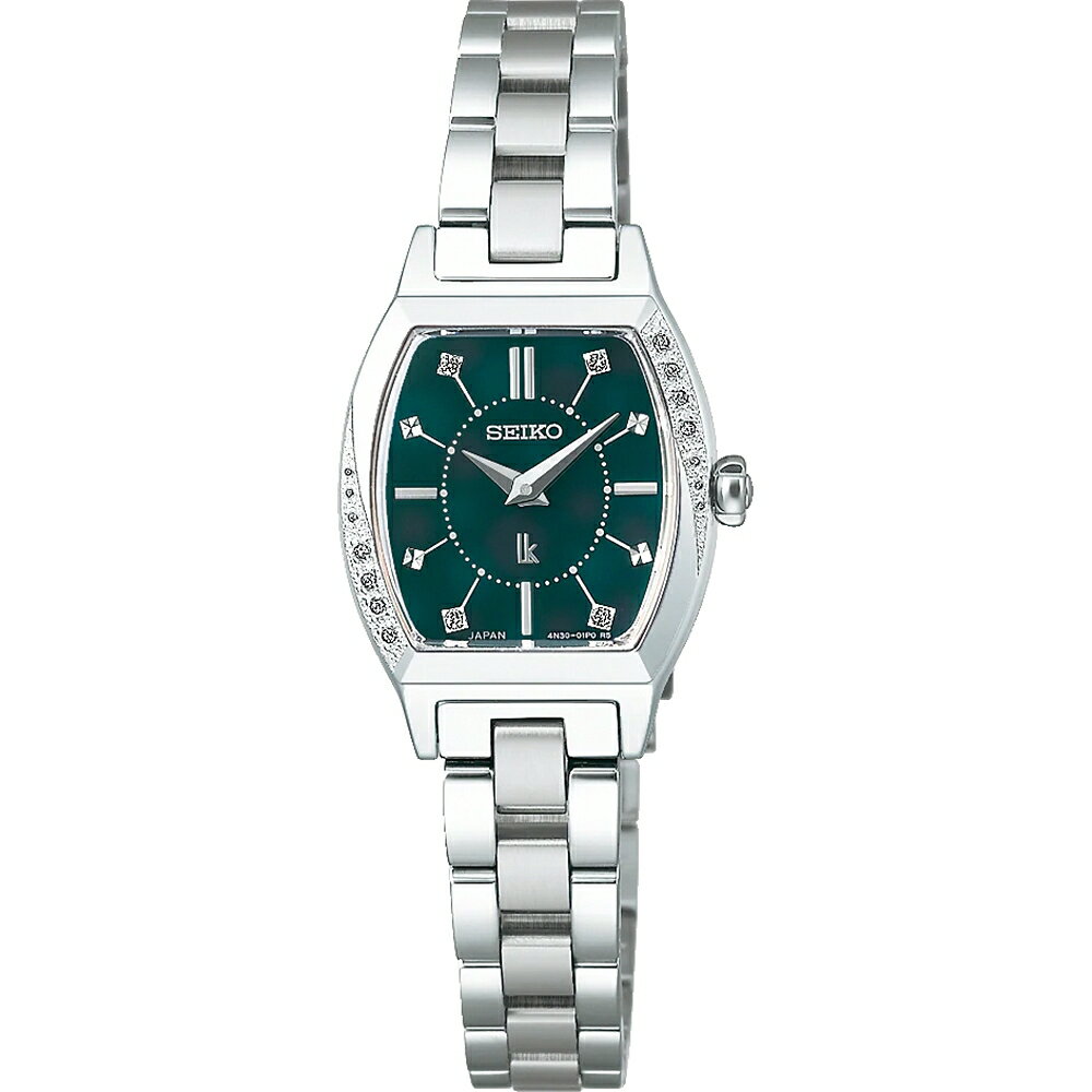 seiko 精工 LUKIA系列  4N30-01D0G(SSWA017J) 季節限量 靜謐冬日森林 鑽石優雅珍珠貝女錶 綠面 21mm SK037｜樂天全館特惠中★指定刷卡回饋10%