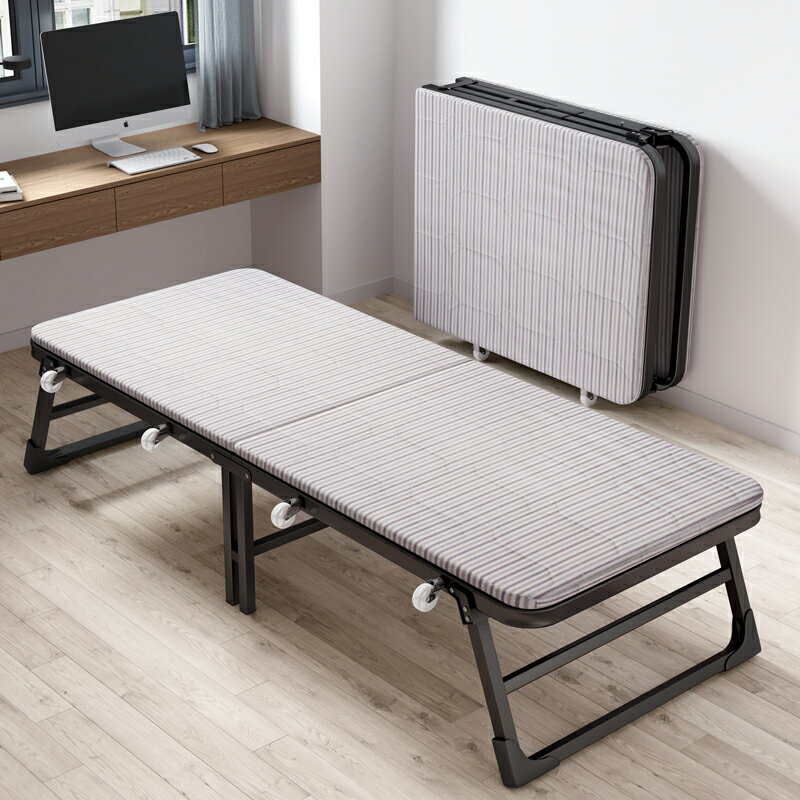 折疊床 單人家用板式陪護午休床辦公室 午睡床 簡易便攜式硬板木板床