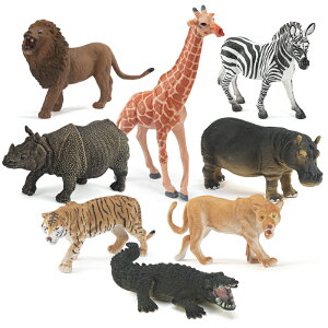 動物模型玩具 兒童小動物玩具世界套裝仿真野生模型老虎熊貓男孩動物園農場雞兔【MJ6561】