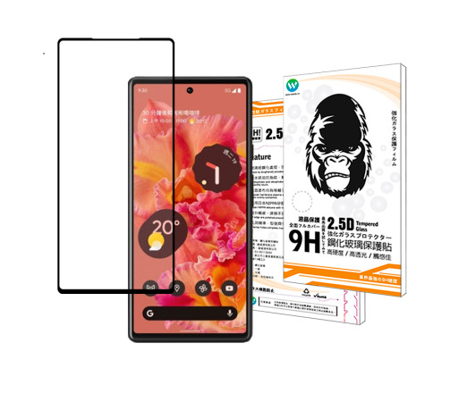 歐威達Oweida Google Pixel 6 2.5D滿版鋼化玻璃貼