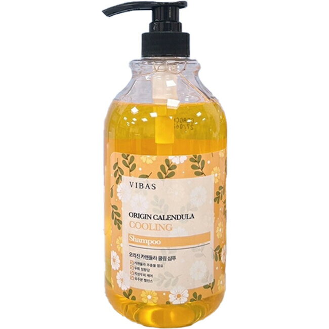 韓國髮品VIBAS金盞花 酷爽保濕洗髮精1000ml