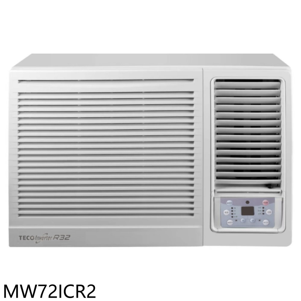 APP下單4%點數★東元【MW72ICR2】變頻右吹窗型冷氣11坪(含標準安裝)