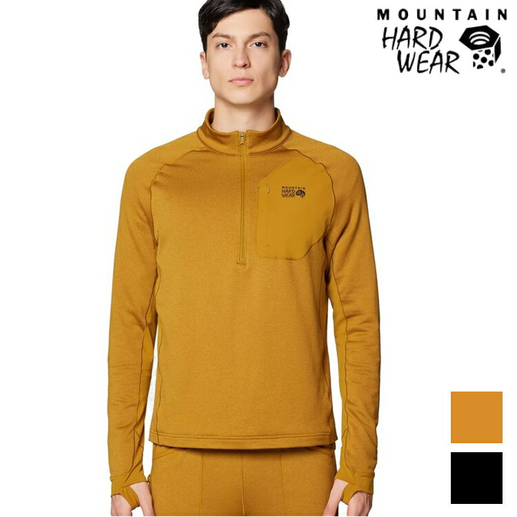 活動價 Mountain Hardwear Up First Tech Fleece Quarter Zip 男款 彈性保暖半拉鍊長袖排汗衣 2114011