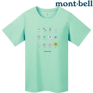 Mont-Bell Wickron 女款 排汗衣/圓領短袖 1114650 山の花 LGN 淺黃綠