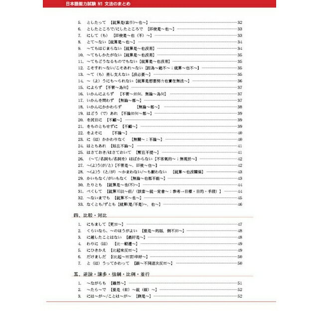 新日本語能力試驗N1文法整理集 2